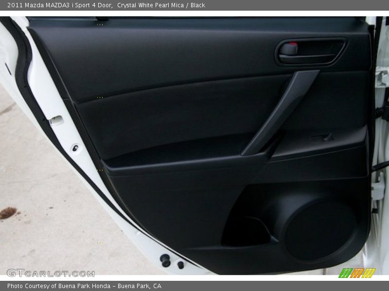 Crystal White Pearl Mica / Black 2011 Mazda MAZDA3 i Sport 4 Door