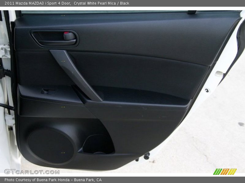 Crystal White Pearl Mica / Black 2011 Mazda MAZDA3 i Sport 4 Door
