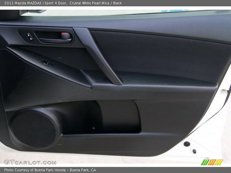 Crystal White Pearl Mica / Black 2011 Mazda MAZDA3 i Sport 4 Door