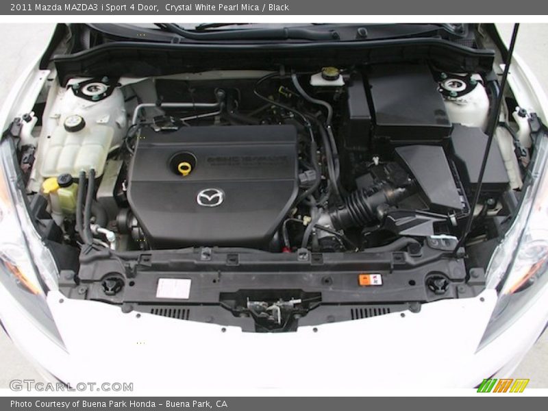 Crystal White Pearl Mica / Black 2011 Mazda MAZDA3 i Sport 4 Door
