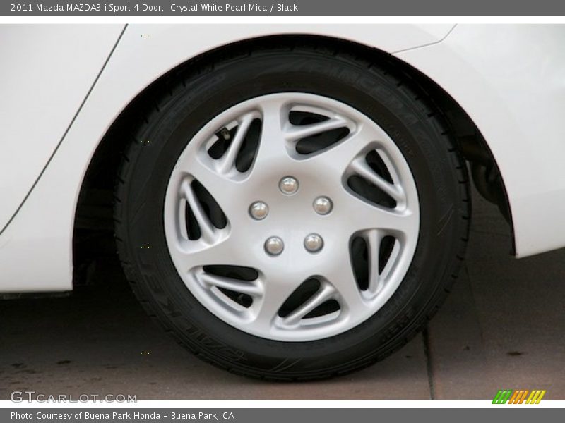 Crystal White Pearl Mica / Black 2011 Mazda MAZDA3 i Sport 4 Door