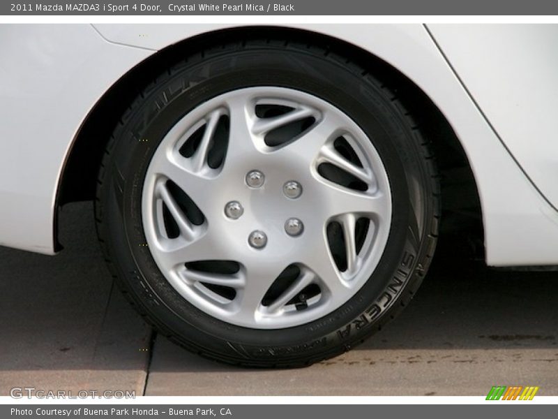 Crystal White Pearl Mica / Black 2011 Mazda MAZDA3 i Sport 4 Door