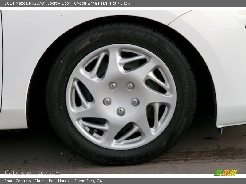 Crystal White Pearl Mica / Black 2011 Mazda MAZDA3 i Sport 4 Door