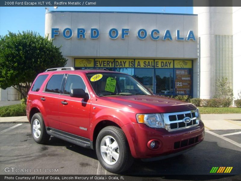 Redfire Metallic / Camel 2008 Ford Escape XLT V6