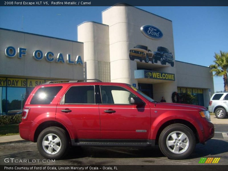 Redfire Metallic / Camel 2008 Ford Escape XLT V6