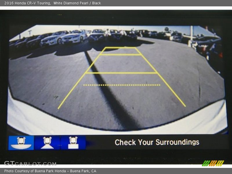 White Diamond Pearl / Black 2016 Honda CR-V Touring