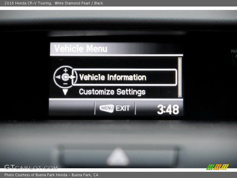 White Diamond Pearl / Black 2016 Honda CR-V Touring