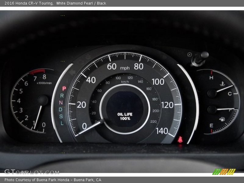 White Diamond Pearl / Black 2016 Honda CR-V Touring
