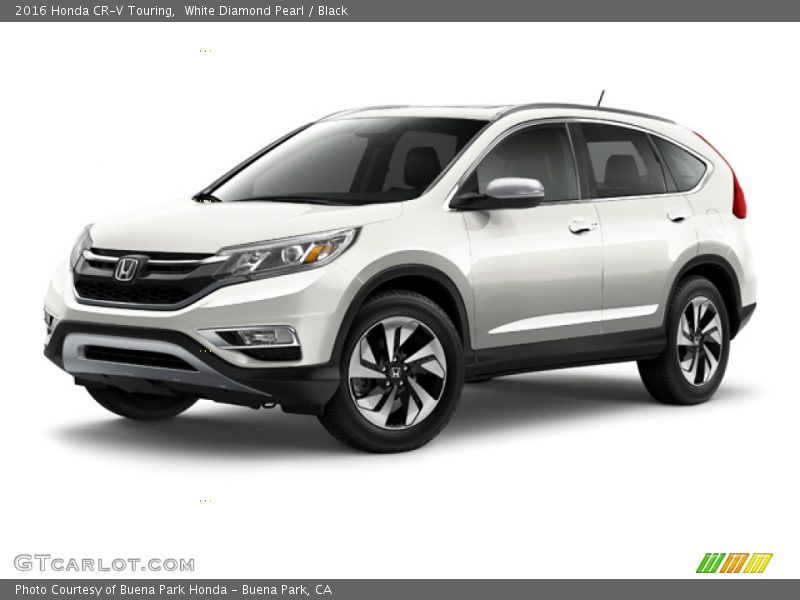 White Diamond Pearl / Black 2016 Honda CR-V Touring