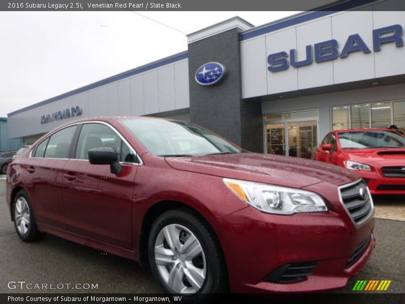 Venetian Red Pearl / Slate Black 2016 Subaru Legacy 2.5i