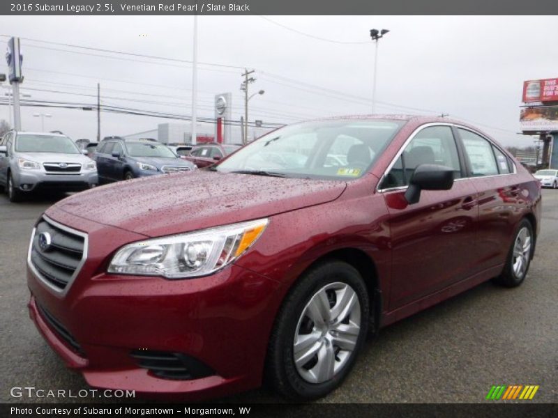 Venetian Red Pearl / Slate Black 2016 Subaru Legacy 2.5i