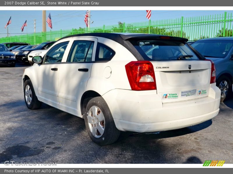 Stone White / Pastel Slate Gray 2007 Dodge Caliber SE