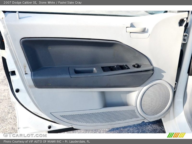 Stone White / Pastel Slate Gray 2007 Dodge Caliber SE