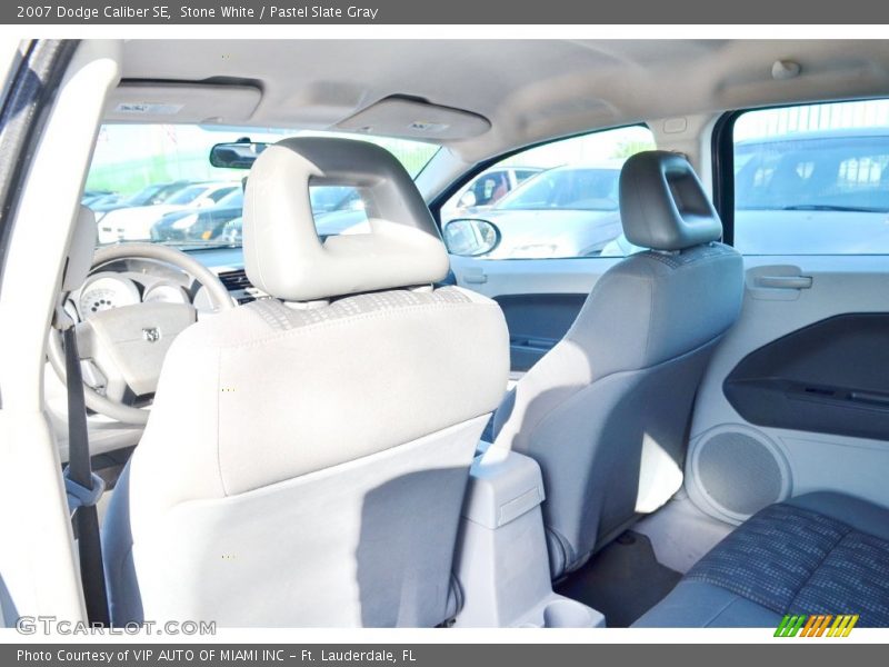 Stone White / Pastel Slate Gray 2007 Dodge Caliber SE