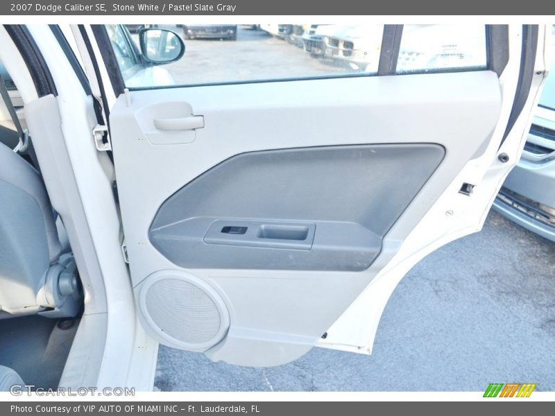 Stone White / Pastel Slate Gray 2007 Dodge Caliber SE