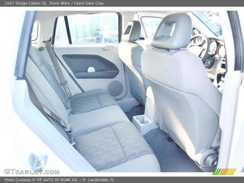Stone White / Pastel Slate Gray 2007 Dodge Caliber SE