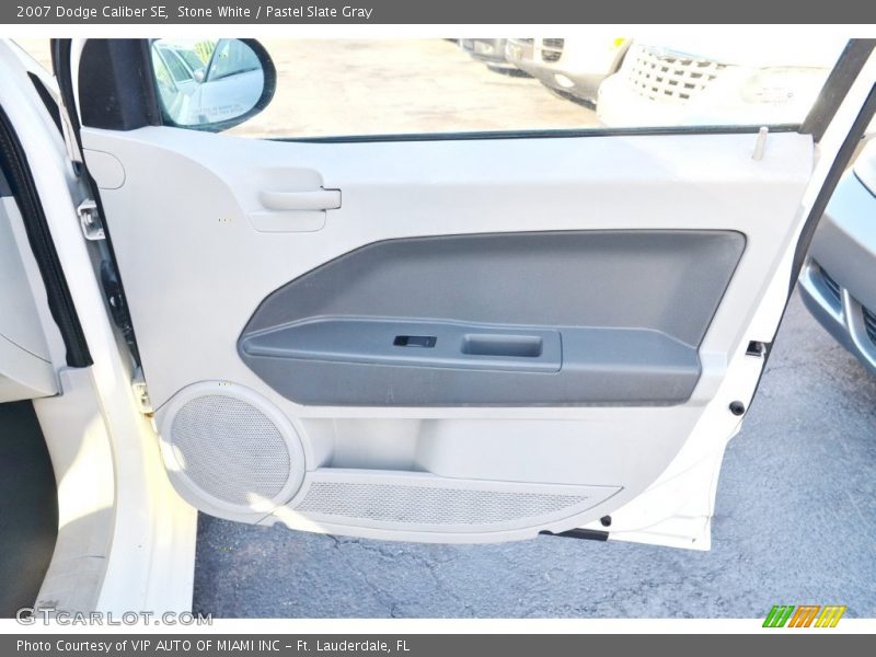 Stone White / Pastel Slate Gray 2007 Dodge Caliber SE