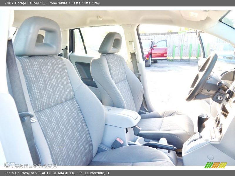 Stone White / Pastel Slate Gray 2007 Dodge Caliber SE