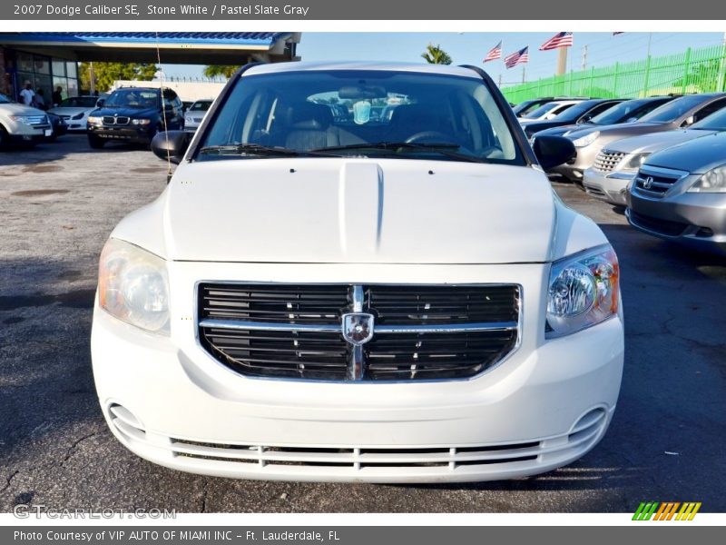 Stone White / Pastel Slate Gray 2007 Dodge Caliber SE
