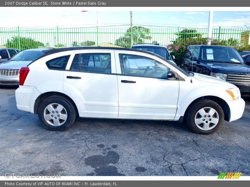 Stone White / Pastel Slate Gray 2007 Dodge Caliber SE