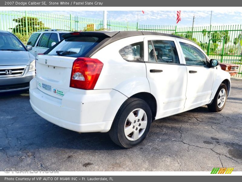 Stone White / Pastel Slate Gray 2007 Dodge Caliber SE