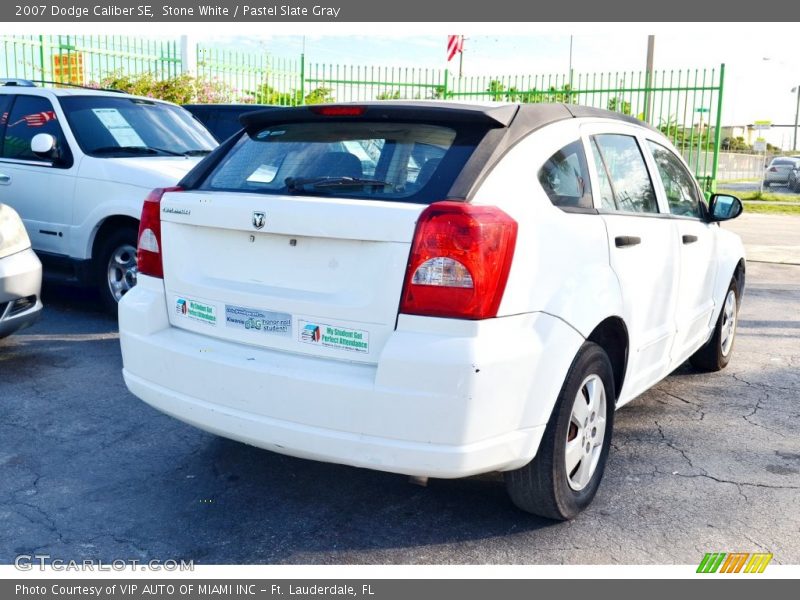 Stone White / Pastel Slate Gray 2007 Dodge Caliber SE