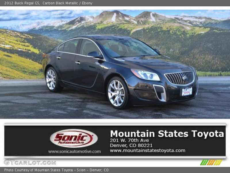 Carbon Black Metallic / Ebony 2012 Buick Regal GS