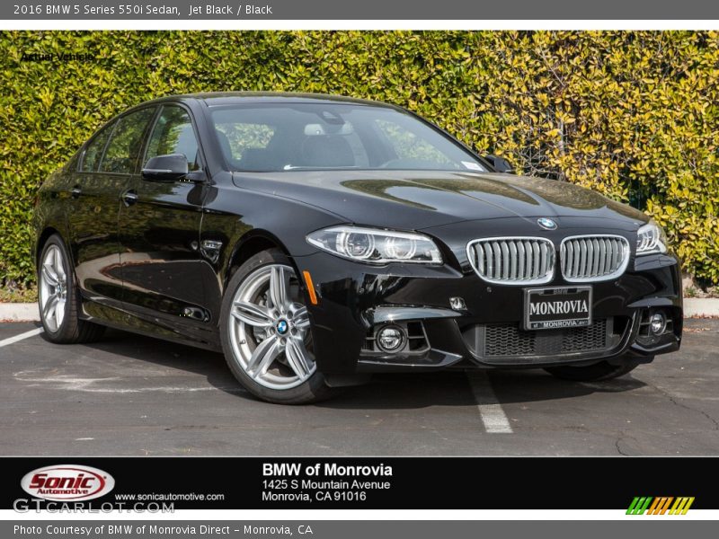 Jet Black / Black 2016 BMW 5 Series 550i Sedan