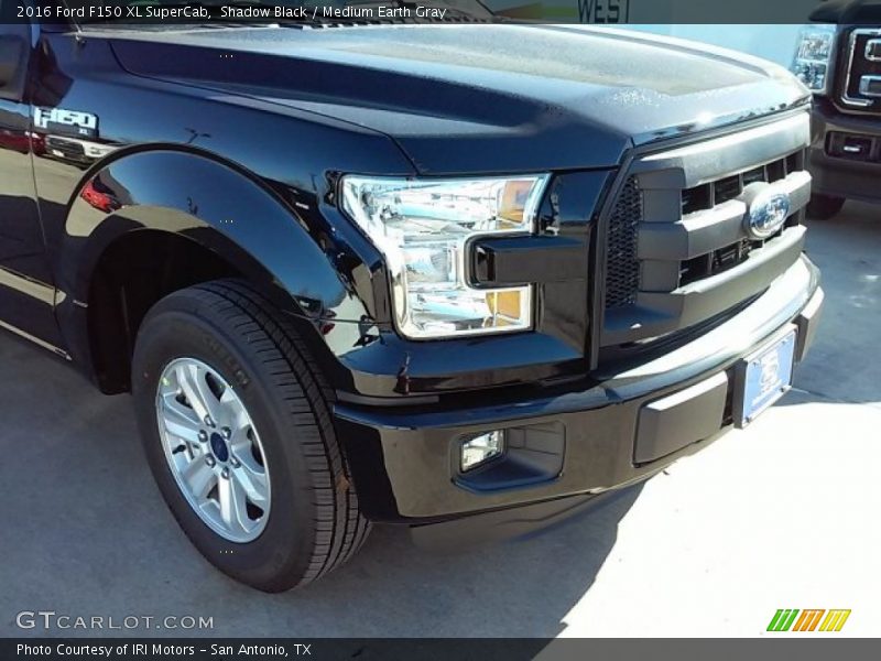Shadow Black / Medium Earth Gray 2016 Ford F150 XL SuperCab