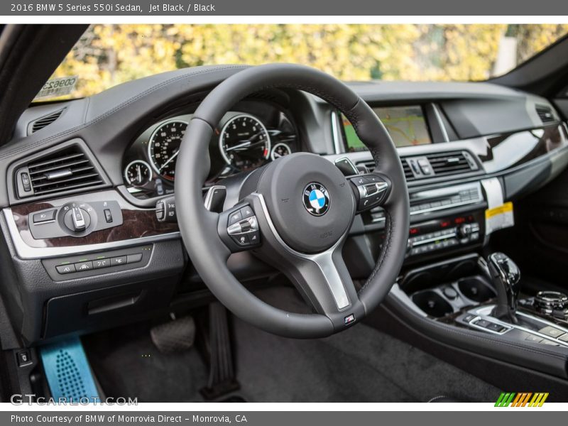 Jet Black / Black 2016 BMW 5 Series 550i Sedan