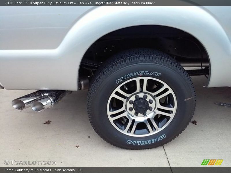 Ingot Silver Metallic / Platinum Black 2016 Ford F250 Super Duty Platinum Crew Cab 4x4