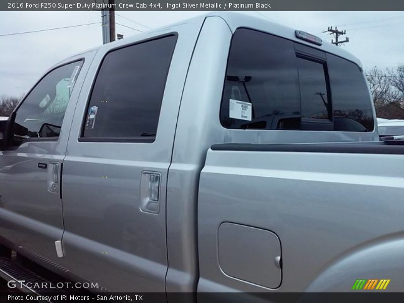 Ingot Silver Metallic / Platinum Black 2016 Ford F250 Super Duty Platinum Crew Cab 4x4