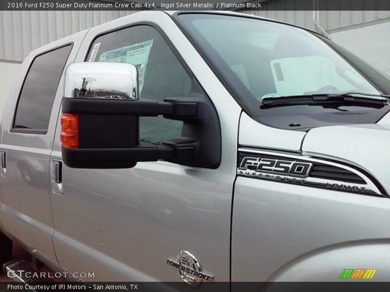 Ingot Silver Metallic / Platinum Black 2016 Ford F250 Super Duty Platinum Crew Cab 4x4