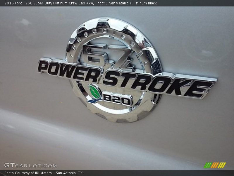 Ingot Silver Metallic / Platinum Black 2016 Ford F250 Super Duty Platinum Crew Cab 4x4