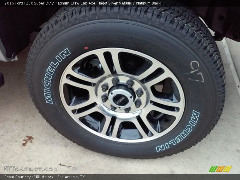 Ingot Silver Metallic / Platinum Black 2016 Ford F250 Super Duty Platinum Crew Cab 4x4