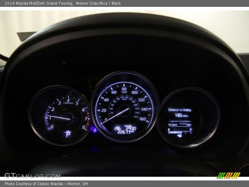 Meteor Gray Mica / Black 2014 Mazda MAZDA6 Grand Touring