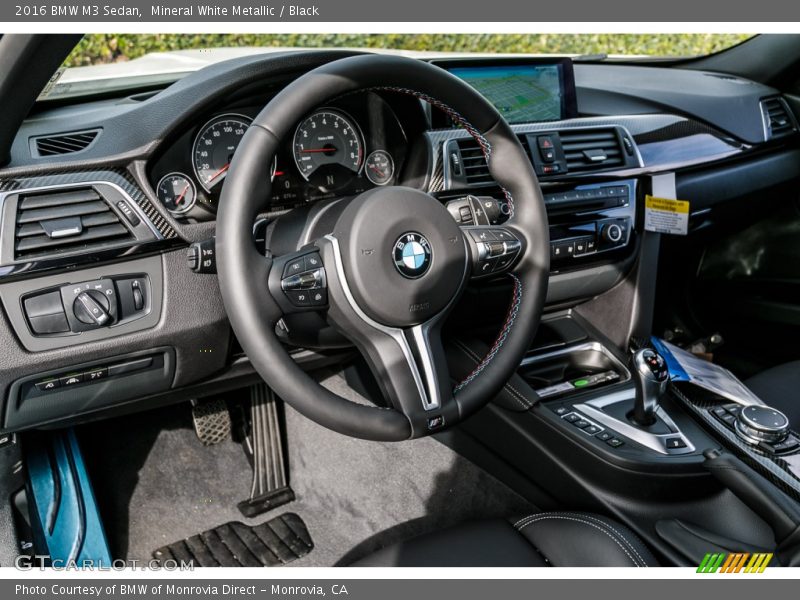 Mineral White Metallic / Black 2016 BMW M3 Sedan