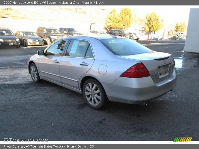 Alabaster Silver Metallic / Black 2007 Honda Accord EX-L V6 Sedan