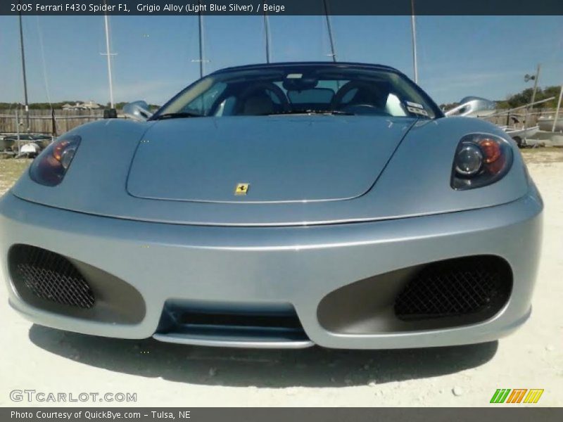 Grigio Alloy (Light Blue Silver) / Beige 2005 Ferrari F430 Spider F1