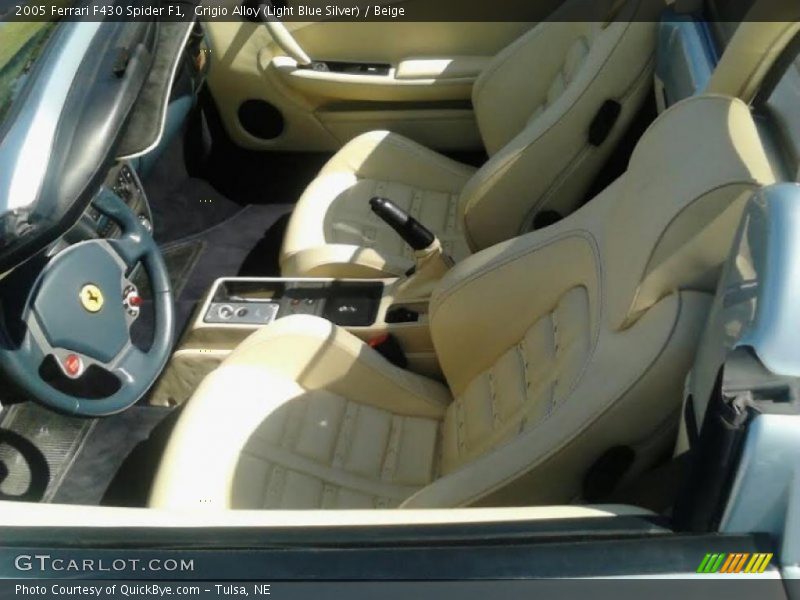 Grigio Alloy (Light Blue Silver) / Beige 2005 Ferrari F430 Spider F1