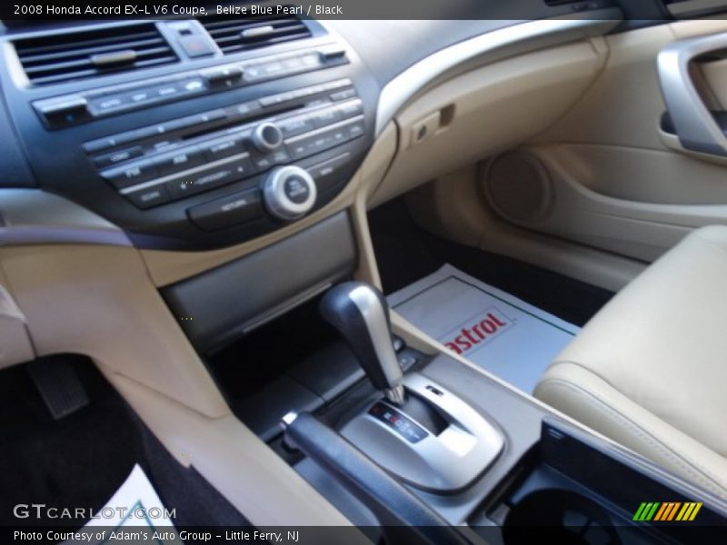 Belize Blue Pearl / Black 2008 Honda Accord EX-L V6 Coupe