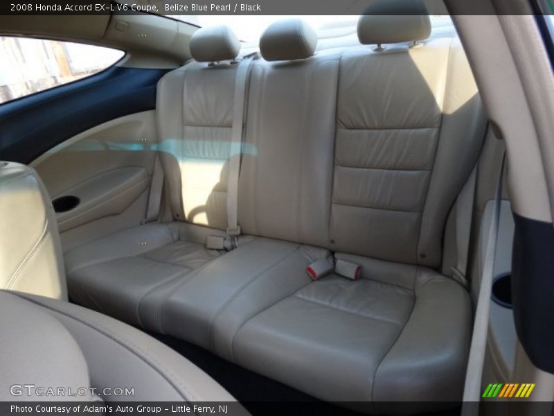 Belize Blue Pearl / Black 2008 Honda Accord EX-L V6 Coupe