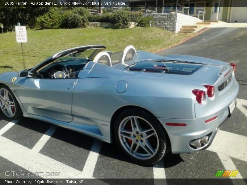 Grigio Alloy (Light Blue Silver) / Beige 2005 Ferrari F430 Spider F1