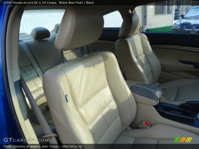 Belize Blue Pearl / Black 2008 Honda Accord EX-L V6 Coupe