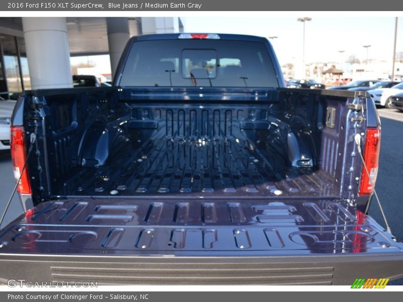 Blue Jeans / Medium Earth Gray 2016 Ford F150 XLT SuperCrew