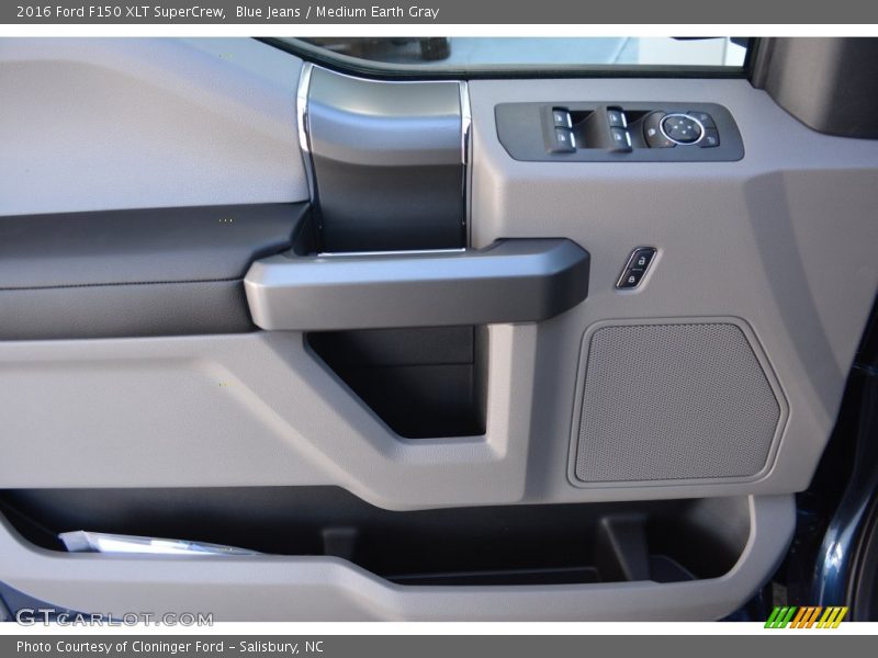 Blue Jeans / Medium Earth Gray 2016 Ford F150 XLT SuperCrew