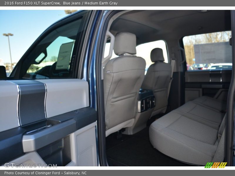 Blue Jeans / Medium Earth Gray 2016 Ford F150 XLT SuperCrew