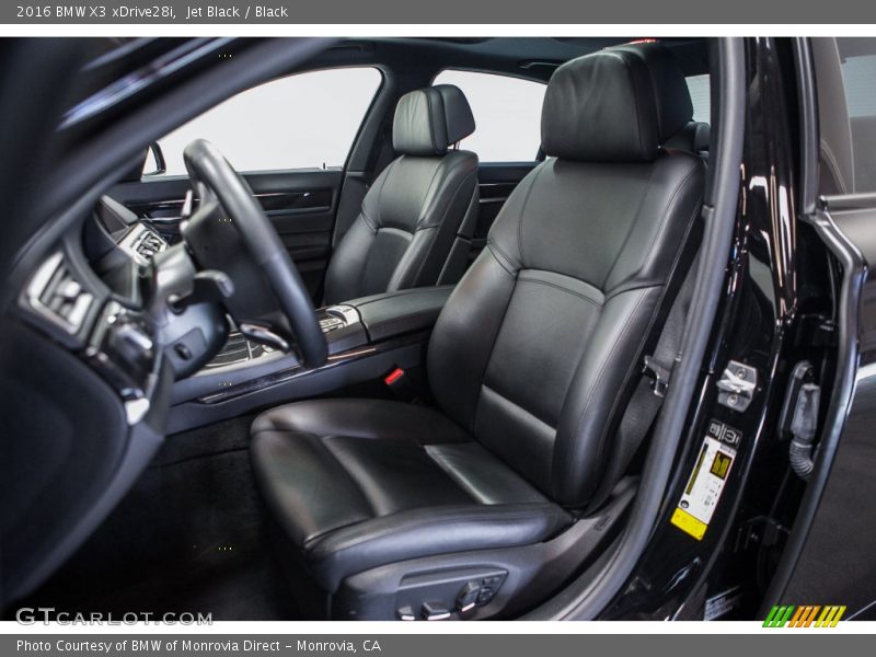 Jet Black / Black 2016 BMW X3 xDrive28i
