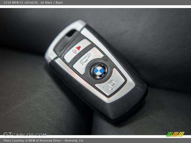Jet Black / Black 2016 BMW X3 xDrive28i