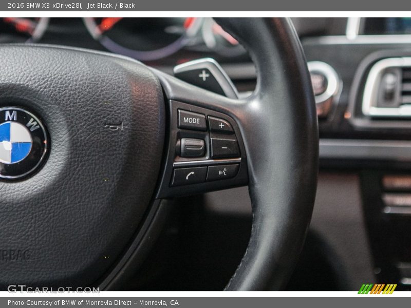 Jet Black / Black 2016 BMW X3 xDrive28i